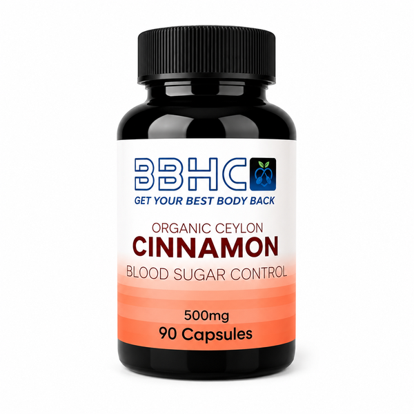 Organic Ceylon Cinnamon 500mg Capsules (90)