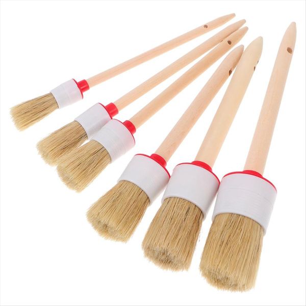 6PCS Paint Brush Shower Cleaner Brush Electric Interior Angled Paint for Tr