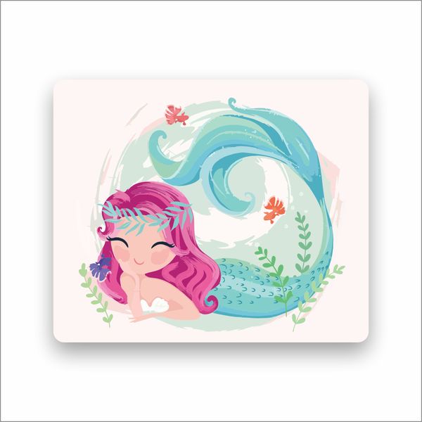 Pink Mermaid Mouse Pad