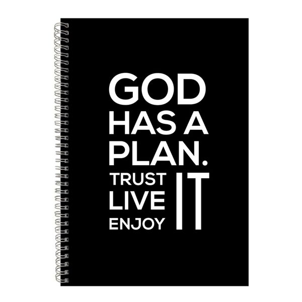 Trust A4 Notebook Spiral Lined Motivational Saying Graphic Notepad Gift 160