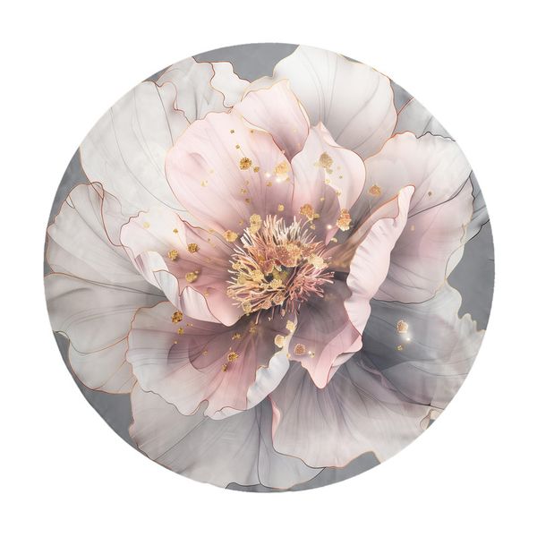 Exquisite-Grey-Rose-Round-Tablecloth