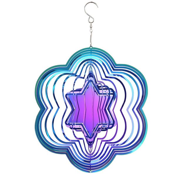Home Garden Decor 3D Flower Wind Chime(25x25cm)