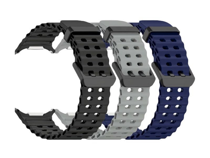 3-Pack Sport Band Compatible With Samsung Galaxy Watch 7ultra Bands 47mm