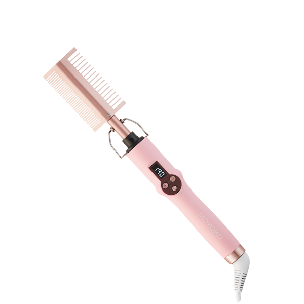 Moyoko Luxe Crown Hot Comb - Ceramic Heat Comb - Silk Press - Straightener