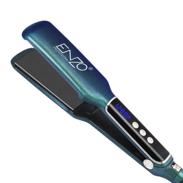 Enzo - Peacock Blue Titanium &amp; Ceramic Hair Straightener + Elixers of Shine