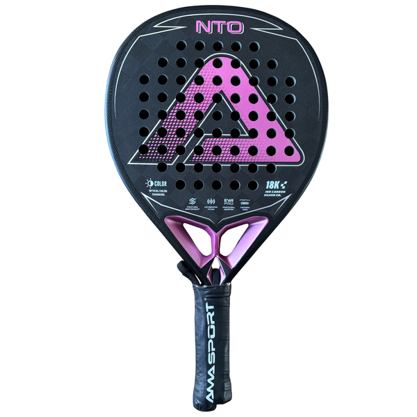 AMA Sport NTO Pink 18K Carbon Diamond Padel Racket - Optical Color Shift