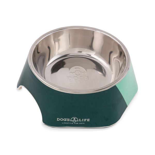 Hexagon Melamine Stainless Steel Bowl - Blue