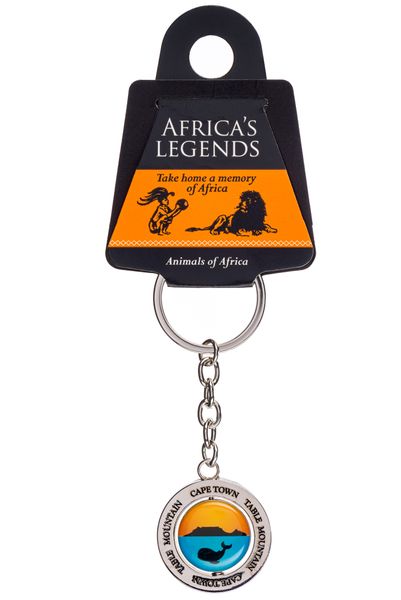 Rotating Keyring For Carrying Keys With Style - Table Mountain