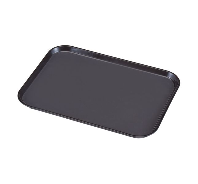 Tray Camtread Non-Slip Fibreglass - Rectungular 380 X 515 mm Black Cambro