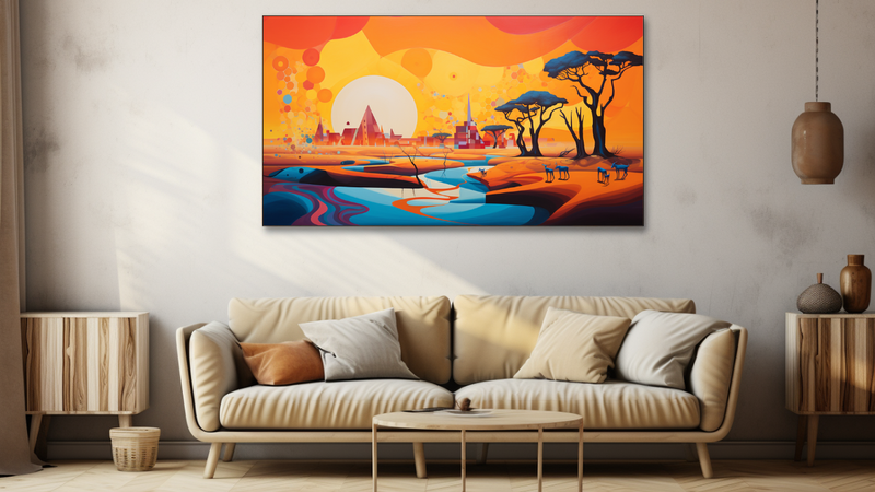 Canvas Wall Art - Kraal Dreamscape Abstract - HD0054