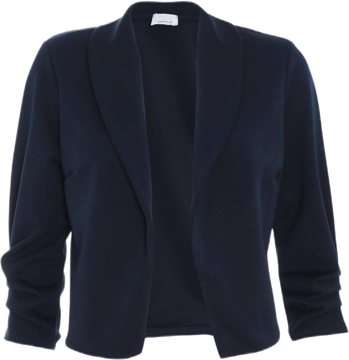 shawl collar crop jacket