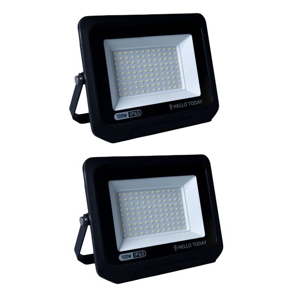 2 X Pack - 100W Led Flood Light Outdoor Ip65 Wat image