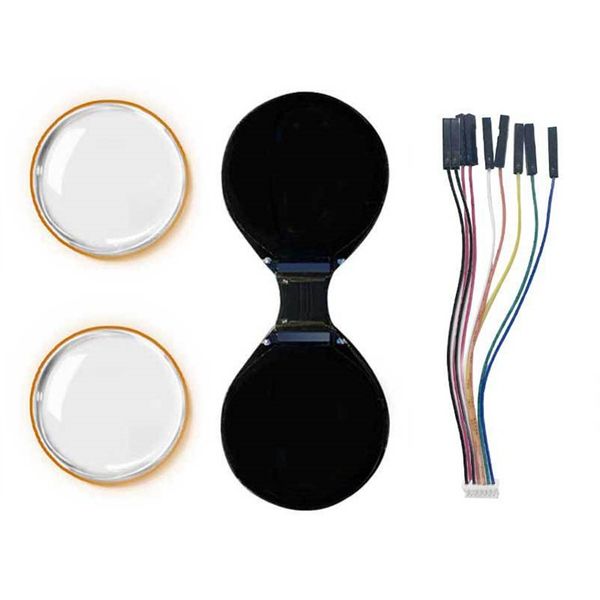 0.71 Inch Electronic EYE Round Double LCD Display Dual Screen