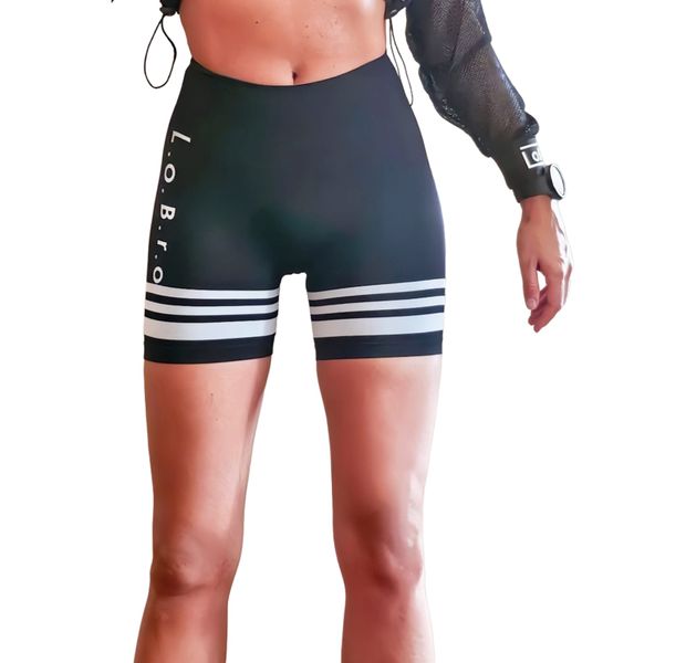 LOBRO Scrunch Bum Shorts - Black