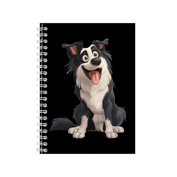 Border Collie A5 Notebook Spiral Lined Trendy Notepad Dog Idea 333