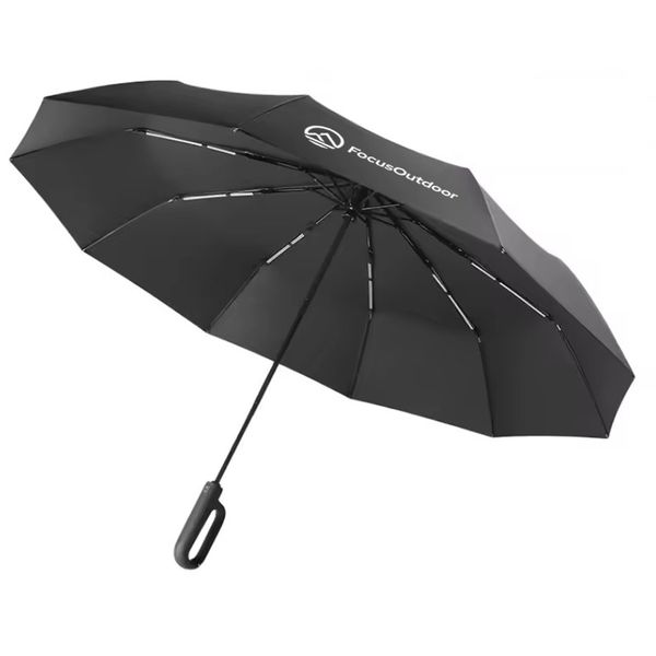 FocusOutdoor Windproof Automatic Oversized Golf Folding UV Umbrella 138cm
