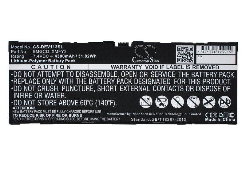 DELL Venue 11 Pro 5130; Venue 11 Pro 7139 replacement battery