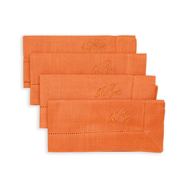 Carrol Boyes Napkin Set of 4- Signature Rust