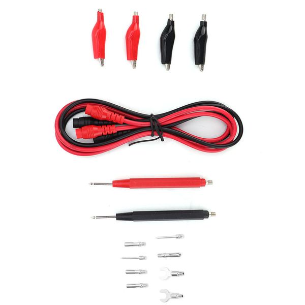 Multimeter Test Lead Kit 6 in 1 Probe Wire Pen Cable Alligator Clip Set