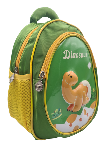 Toddler &amp; Preschool School Bag Backpack with 3D Dinosaur Design - Green