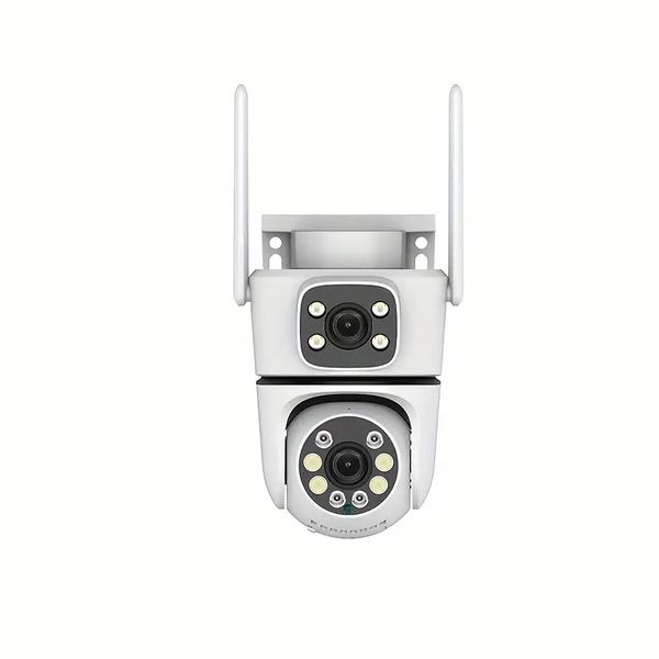 Dual-Lens 355 Wireless Security Camera with Night Vision and Motion Alerts