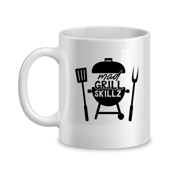 Grill Skillz Coffee Mug for Him Father's Day Graphic Cups Men Present 051