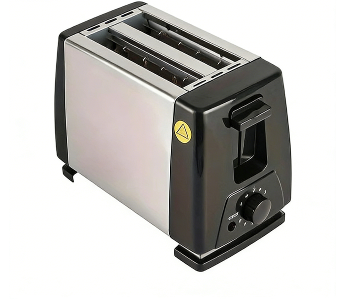Two-slot Black and Stainless Steel Toaster