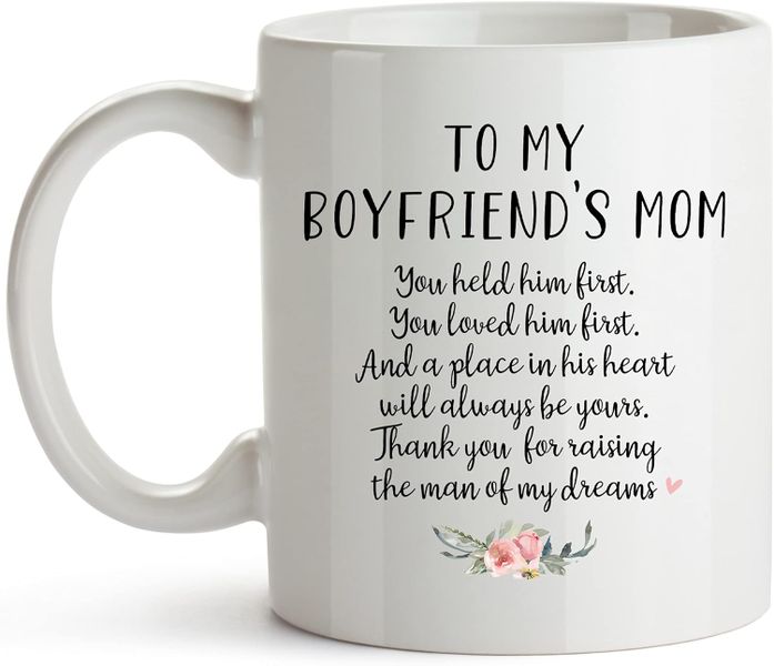 My boyfriend's mom -Father's day-Mother's day-Valentines-Christmas Mug