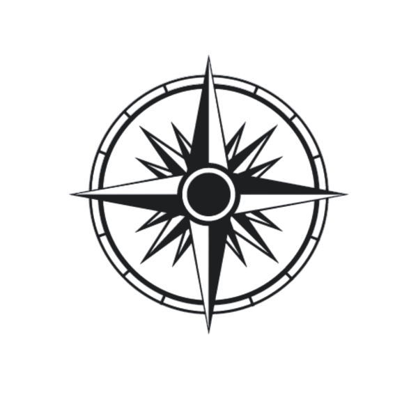 th-INK Semi-Permanent Tattoo kit - Guiding Compass - 55x55mm