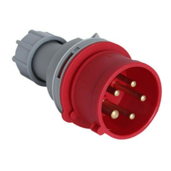 Industrial 5 Pin 16A Male Plug Top - 415V - IP67