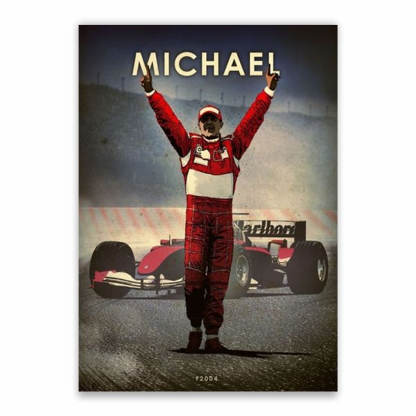Michael Schumacher F2004 Poster - A1