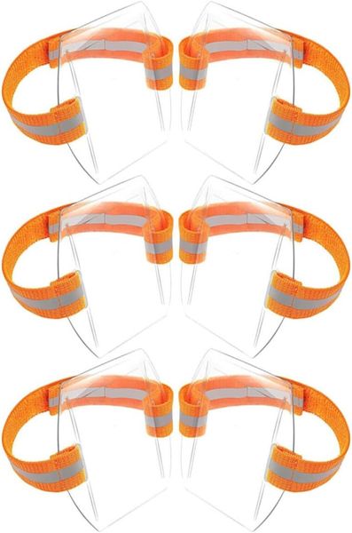 Adjustable Elastic Armband ID Card Holder with Transparent PVC - 6 Piece