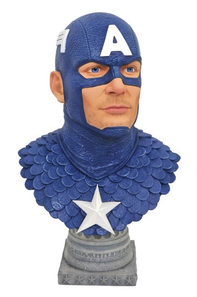 Marvel Legends In 3D Captain America 1/2 Scale Bust