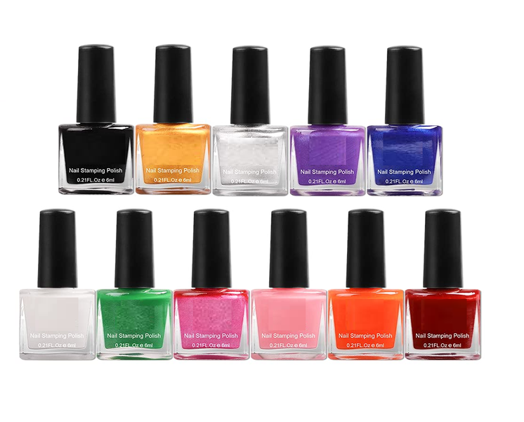 Nail Art Stamping Polish Colours Set