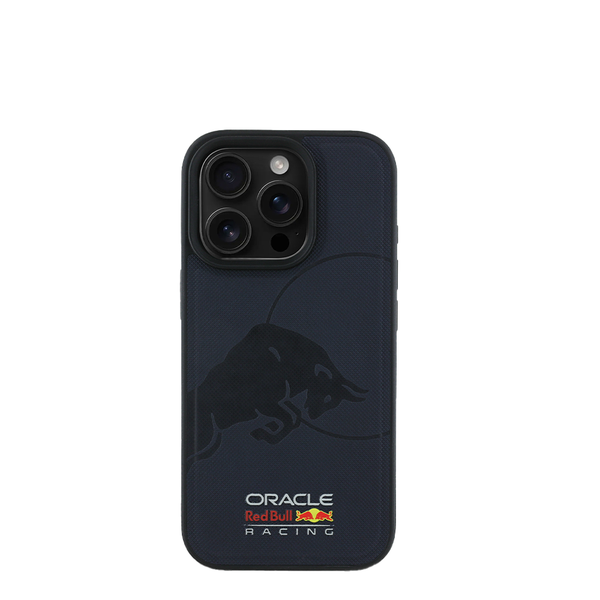 RedBull Racing- Masafe Meshed Navy Compatible with IPhone 16 Pro Max Leather Case