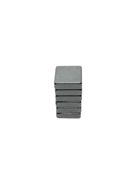 Neodymium Block Magnets - 12mm x 12mm x 4mm N38 Grade - 6 Pack