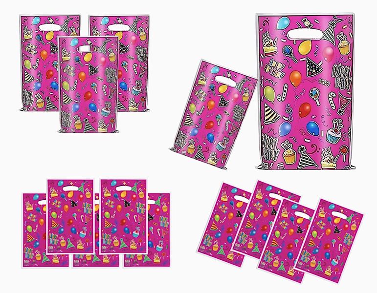 Add a Pop of Colour to Your Party with Our Pack Of 30 Magenta Loot Bags!