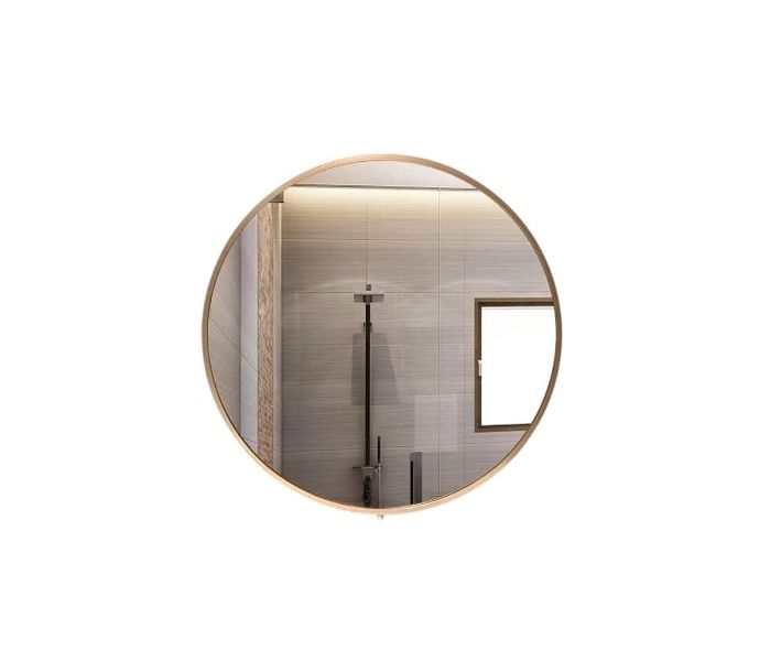 Modern Round Gold Mirror 60×60 cm