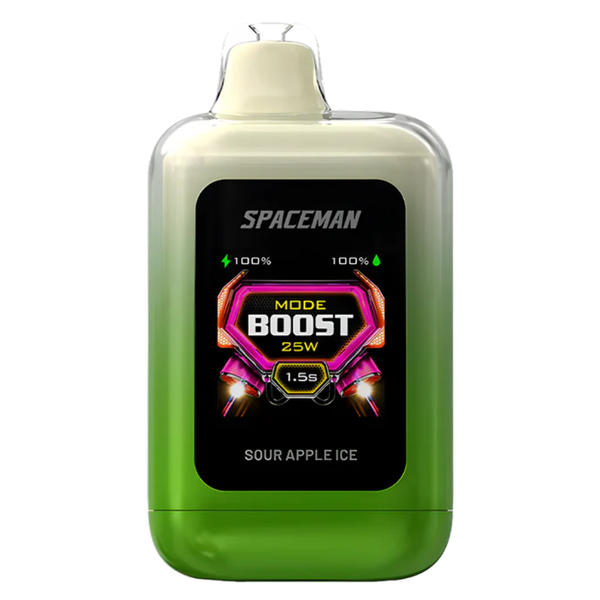 Spaceman 25K Plus Disposable Vape Pod Sour Apple Ice