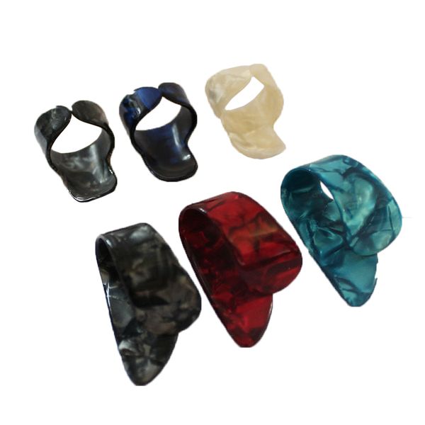 Guitar picks set of 3 finger picks &amp; 3 thumb picks