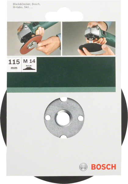 Sanding pad for angle grinders clamping system 115 mm