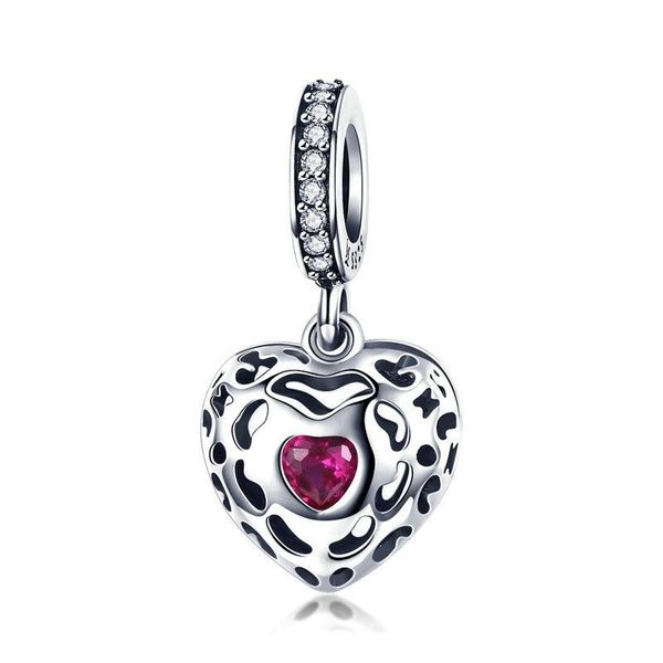 Charms Forever 925 Sterling Silver Pure Heart Charm by ASR