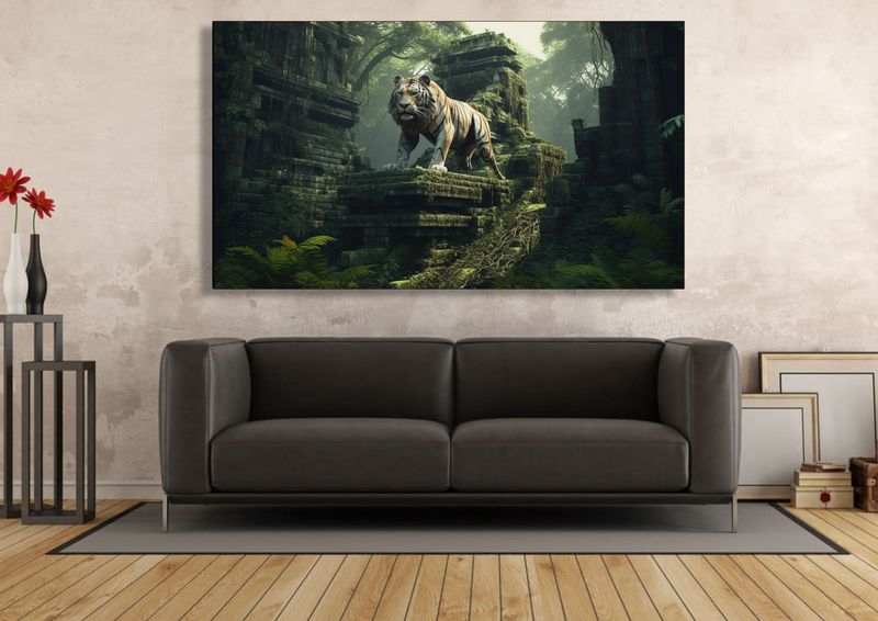 Canvas Wall Art - Tigers Domain Abstract - IM0260