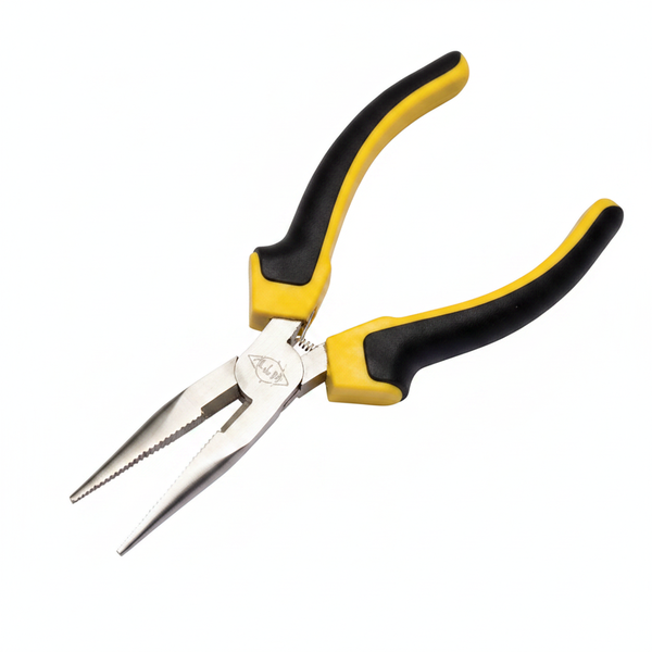 MTS Long Nose Pliers 150mm Nickel Plated with Comfort Grip
