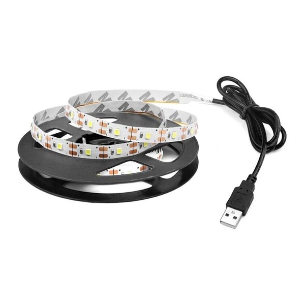 5V waterproof USB LED Strip Light SMD 2835 5M Flexible Lighting Ribbon