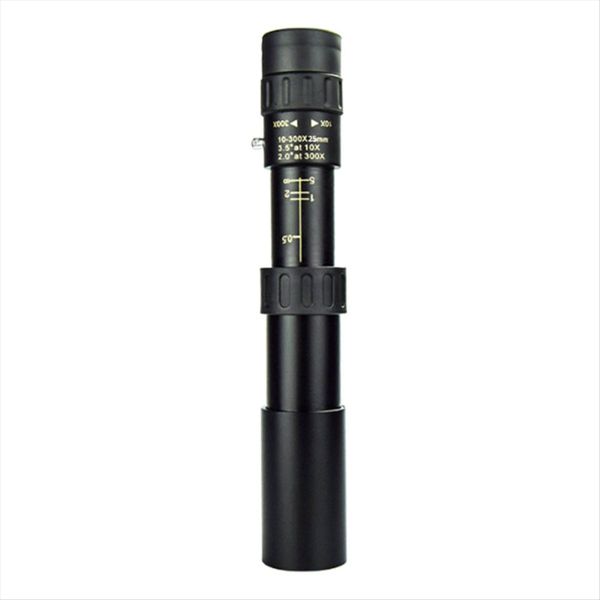 Metal 10-300X25 Zoom Hd Single-Tube Telescope Long Range Portable