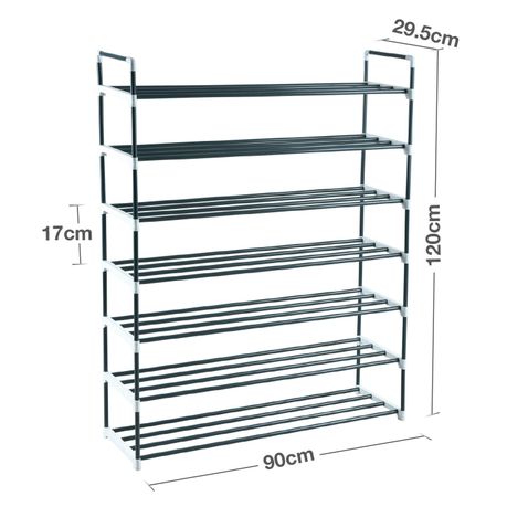 Knight 7 Tier Heavy Duty Metal Shoe Rack Holder Organiser Multipurpose Buy Online In South Africa Takealot Com