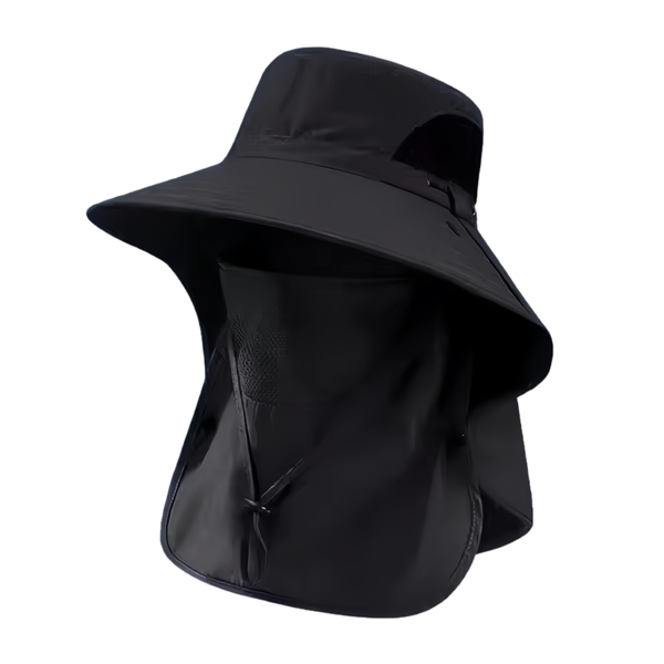 Fishing Outdoor Sun Hat Bucket Hat UPF50+ Mesh Wide Brim Face Neck Flap