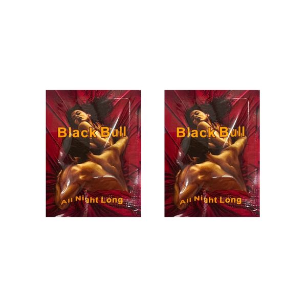 2 Pack Black Bull All Night Long Pills - Male Vitality Support