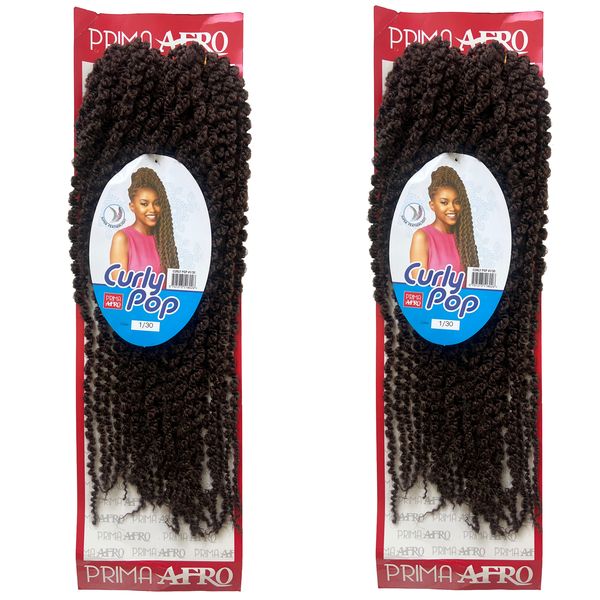 Prima Afro Curly Pop - Color 1/30 - Pack of 2